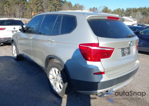 2013 BMW X3 xDrive28I from USA, damaged, VIN 5UXWX9C53D0A31218